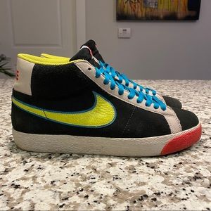 2008 NIKE DUNK BLAZER SB PACMAN BLACK CACTUS BLUE